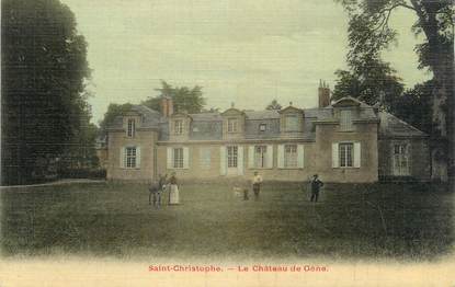 CPA FRANCE 37 "Saint Christophe, le château de Gêne"