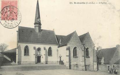 CPA FRANCE 37 "Saint Avertin, l'église"