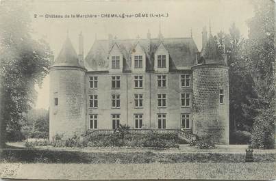 CPA FRANCE 37 "Chemillé sur Dême, château de la Marchère"