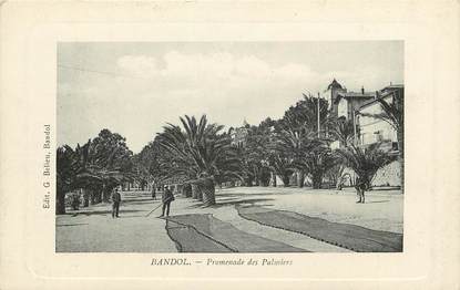 CPA FRANCE 83 "Bandol, promenade des palmiers"