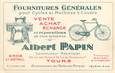 CPA PUBLICITAIRE FRANCE 37 "Tours, Albert Papin" / FOURNITURES GENERALES