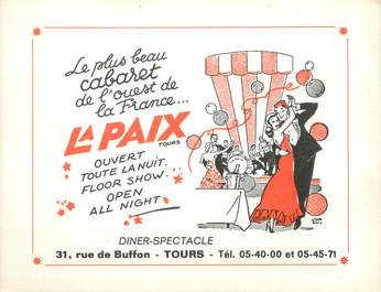 CPA FRANCE 37 "Tours, cabaret la Paix"