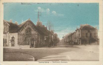 CPA FRANCE 03 "Lurcy Lévy, boulevard Gambetta"