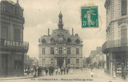 CPA FRANCE 03 "Commentry, place de l'hôtel de ville"