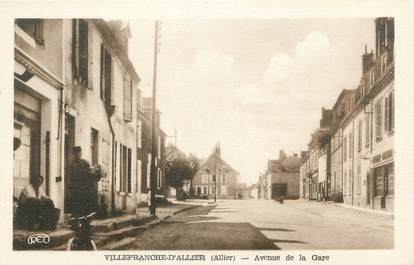 CPA FRANCE 03 "Villefranche d'Allier, avenue de la gare"