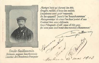 CPA FRANCE 03 "Emile Guillaumin" ECRIVAIN