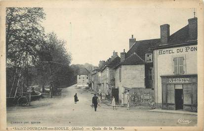 CPA FRANCE 03 "Saint Pourçain sur Sioule, quai de la ronde"