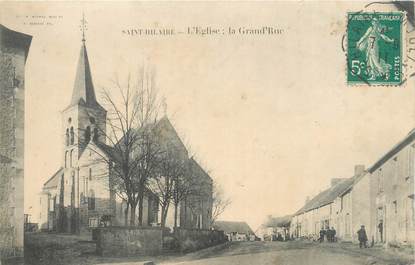 CPA FRANCE 03 "Saint Hilaire, l'église, la grand'rue"