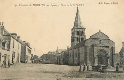 CPA FRANCE 03 "Eglise et place de Meillers"