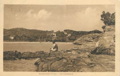 CPA FRANCE 83 "Le Pradet, Garonnette Plage, sa calanque"