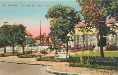 CPA FRANCE 77 "Le Vésinet, le jardin de la gare"