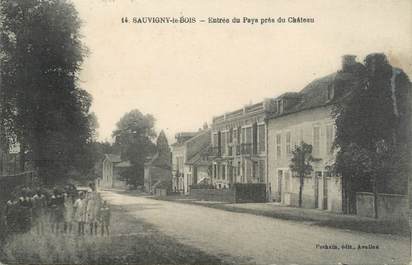 CPA FRANCE 89 "Sauvigny le Bois, entrée du pays près du château"