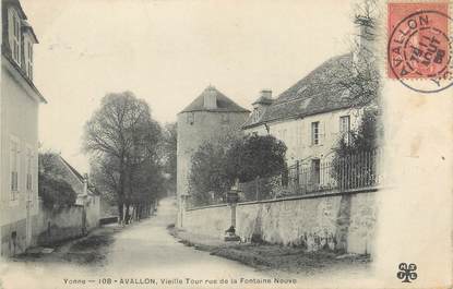 CPA FRANCE 89 "Avallon, vieille tour rue de la fontaine neuve"