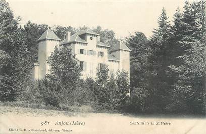 CPA FRANCE 38 "Anjou, château de la Sablière"