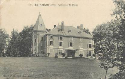 CPA FRANCE 38 "Establin, château de M Doyon"