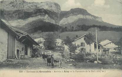 CPA FRANCE 38 "Environs de Grenoble, arrivée à Aisy et la Pyramide de la Buf"