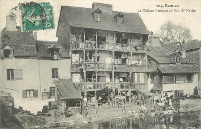 CPA FRANCE 35 "Rennes, le château branlant au Pont Saint Martin"