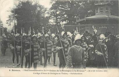 CPA FRANCE 35 "Rennes, fêtes commémoratives de l'union de la Bretagne à la France"