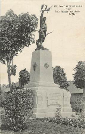 CPA FRANCE 27 "Pont Saint Pierre, le monument aux morts"