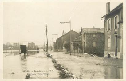 CPA FRANCE 92 "Rueil, l'avenue Victor Hugo'" / INONDATIONS 1910