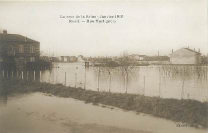 CPA FRANCE 92 "Rueil, rue Martignon" / INONDATIONS 1910