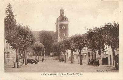 CPA FRANCE 72 "Chateau du Loir, place de l'église"