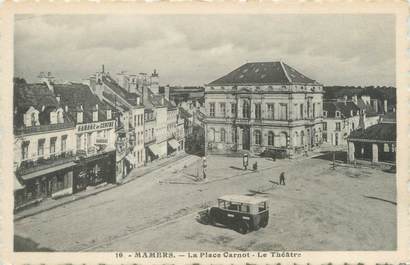 CPA FRANCE 72 "Mamers, la place Carnot, le théâtre"