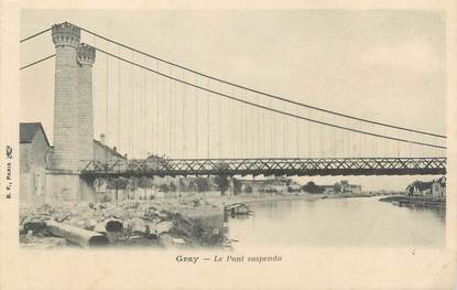 CPA FRANCE 70 "Gray, le pont suspendu"