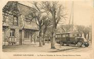 93 Seine Saint Deni CPA FRANCE 93 "Gournay sur Marne, la poste et l'autobus du service Champs Gournay Chelles" / BUS