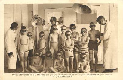 CPA FRANCE 68 "Préventorium de Marbach" ENFANTS