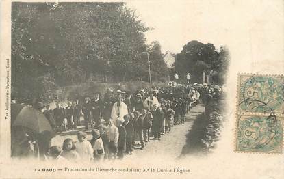 CPA FRANCE 56 "Baud, procession du dimanche"
