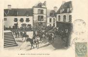 56 Morbihan CPA FRANCE 56 "Baud, les chevaux revenant de la gare"