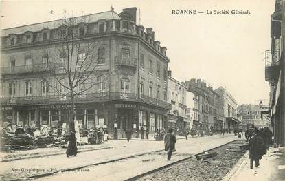 CPA FRANCE 42 "Roanne, la société générale"