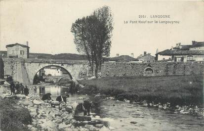 CPA FRANCE 48 "Langogne, le pont"