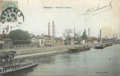 CPA FRANCE 92 "Suresnes, bords de la Seine"