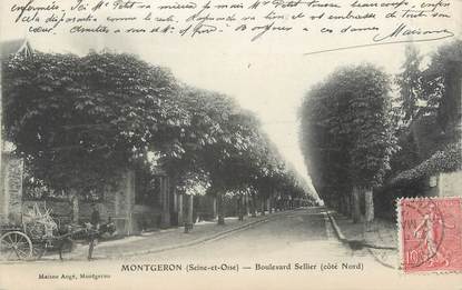 CPA FRANCE 91 "Montgeron, boulevard Sellier"