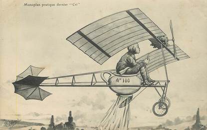 CPA SCATOLOGIE "Monoplan dernier Cri" / AVIATION / HUMOUR