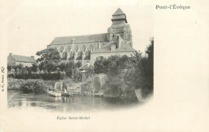 CPA FRANCE 14 "Pont l'Evêque, église saint Michel "