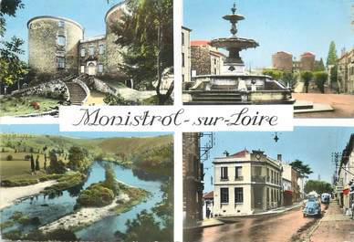 / CPSM FRANCE 43 "Monistrol sur Loire, vieux château, place Néron"