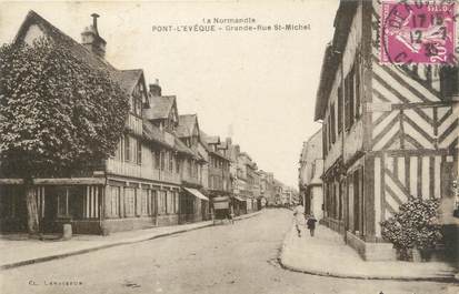 CPA FRANCE 14 "Pont l'Evêque, grande rue saint Michel "