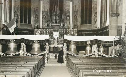 CARTE PHOTO CLOCHE "Baptême de cloches 1932"