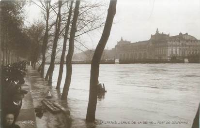 CPA FRANCE 75 "Paris Inondation 1910, pont de Solferino" / Ed. ELECTROPHOT