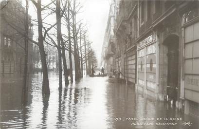 CPA FRANCE 75 "Paris Inondation 1910, boulevard Haussmann" / Ed. ELECTROPHOT