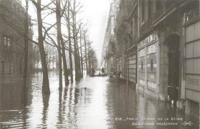 CPA FRANCE 75 "Paris Inondation 1910, boulevard Haussmann" / Ed. ELECTROPHOT