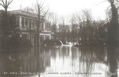 CPA FRANCE 75 "Paris Inondation 1910, restaurant Ledoyen" / Ed. ELECTROPHOT