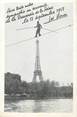 Spectacle CPA CIRQUE "Traversée de la Seine par un funambule en 1953 " / TOUR EIFFEL