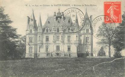 CPA FRANCE 35 "Château de Haute Forest, à Madame de Saint Meleuc"