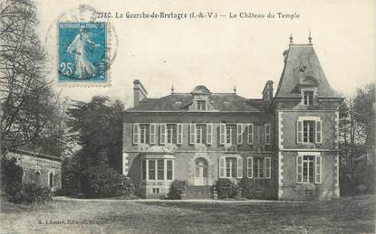 CPA FRANCE 35 "La Guerche de Bretagne, le château du Temple"