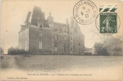 CPA FRANCE 35 "Château de la Chapelle en Chaussée"