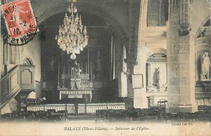 CPA FRANCE 35 "Balazé, intérieur de l'église"